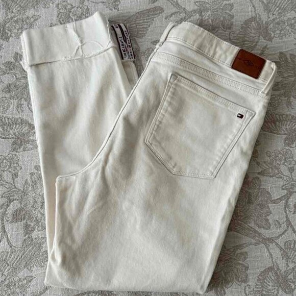 Tommy Hilfiger Beige Tribeca Skinny Denim Pants size 14 - Picture 6 of 12
